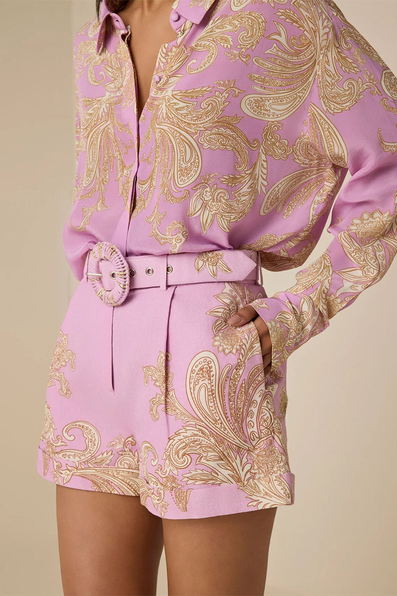 Shorts Belt Lilac