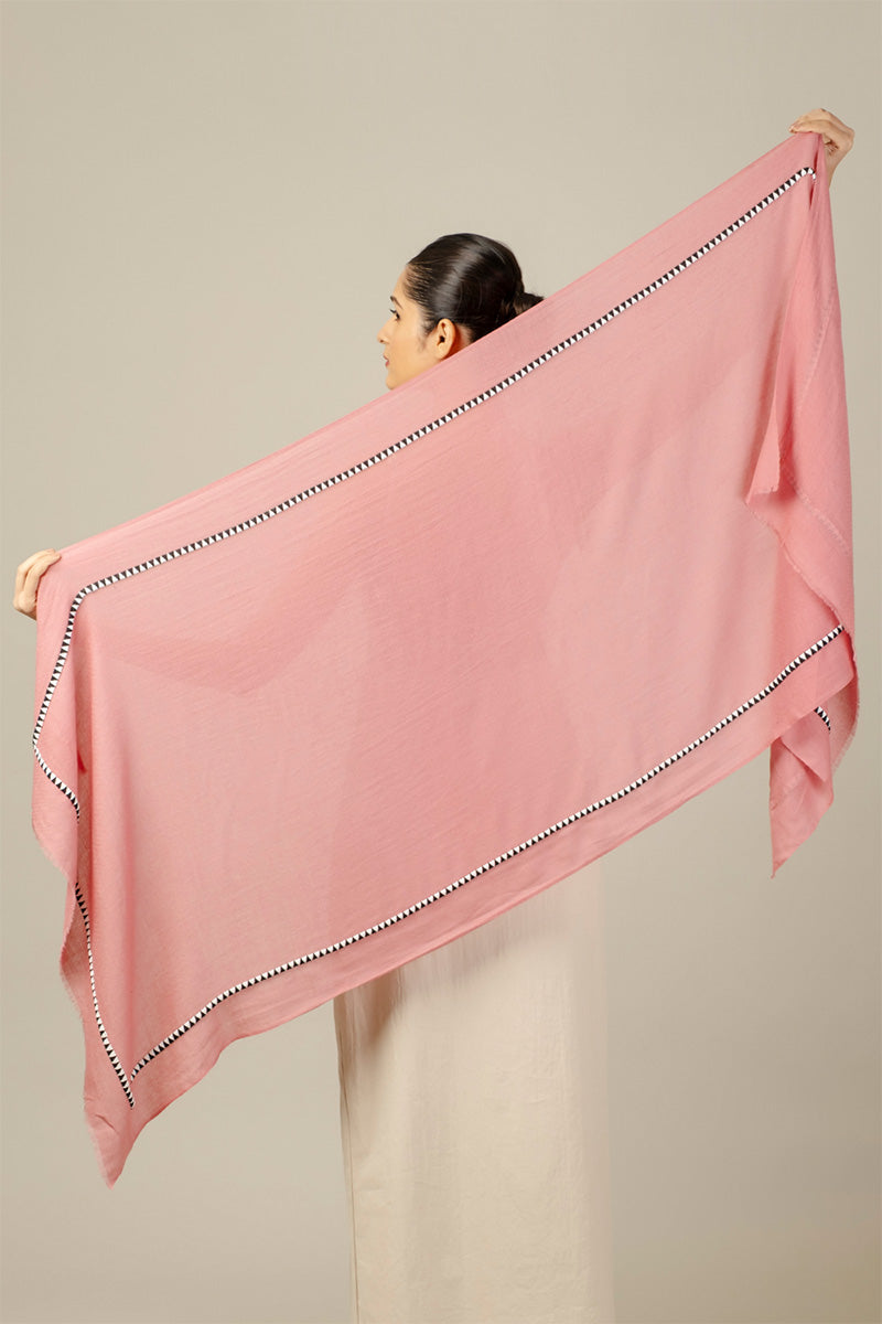 SHAWL MAROON SALMON
