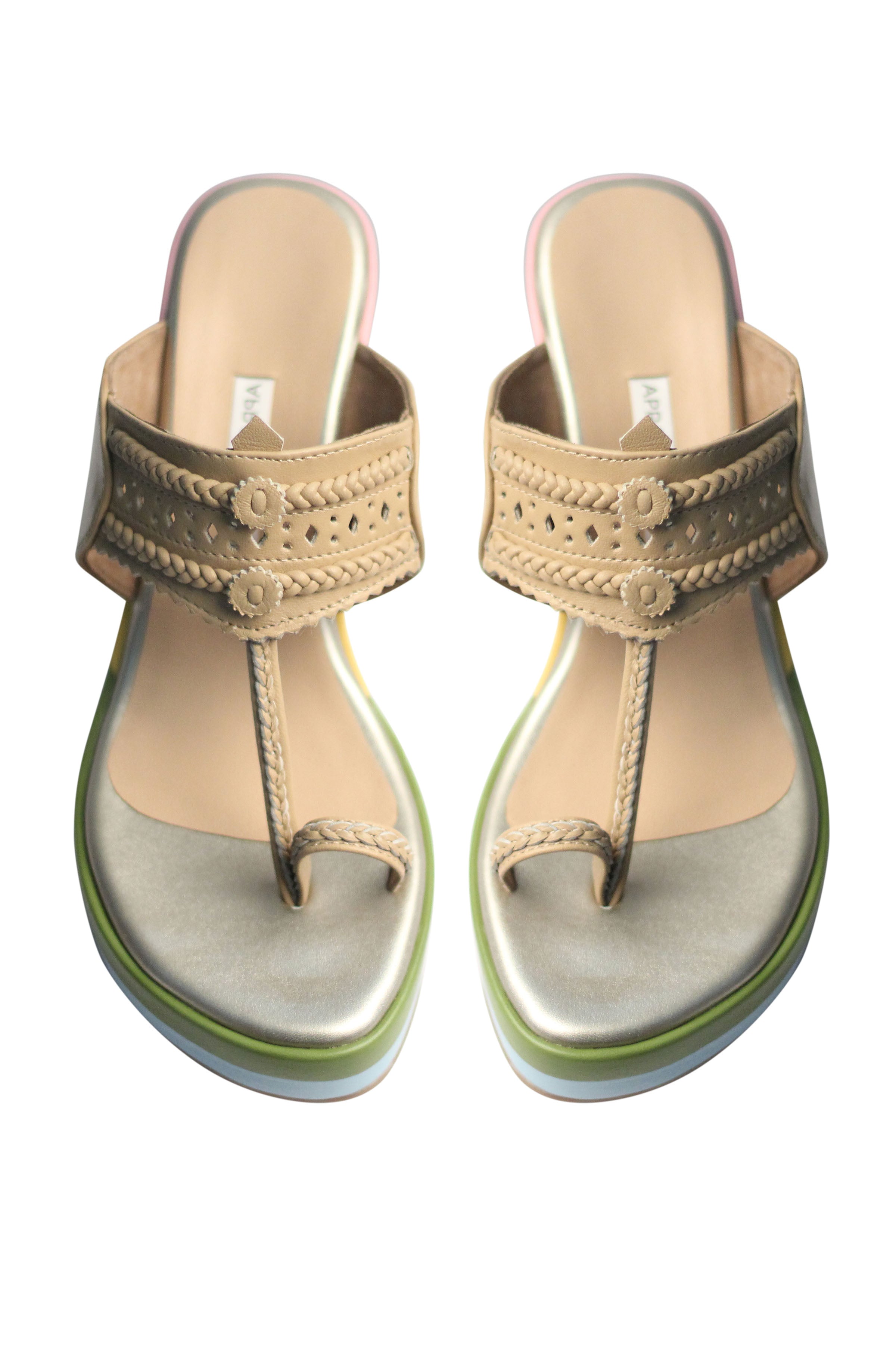 Pastel Multicolour  Wedge Heels