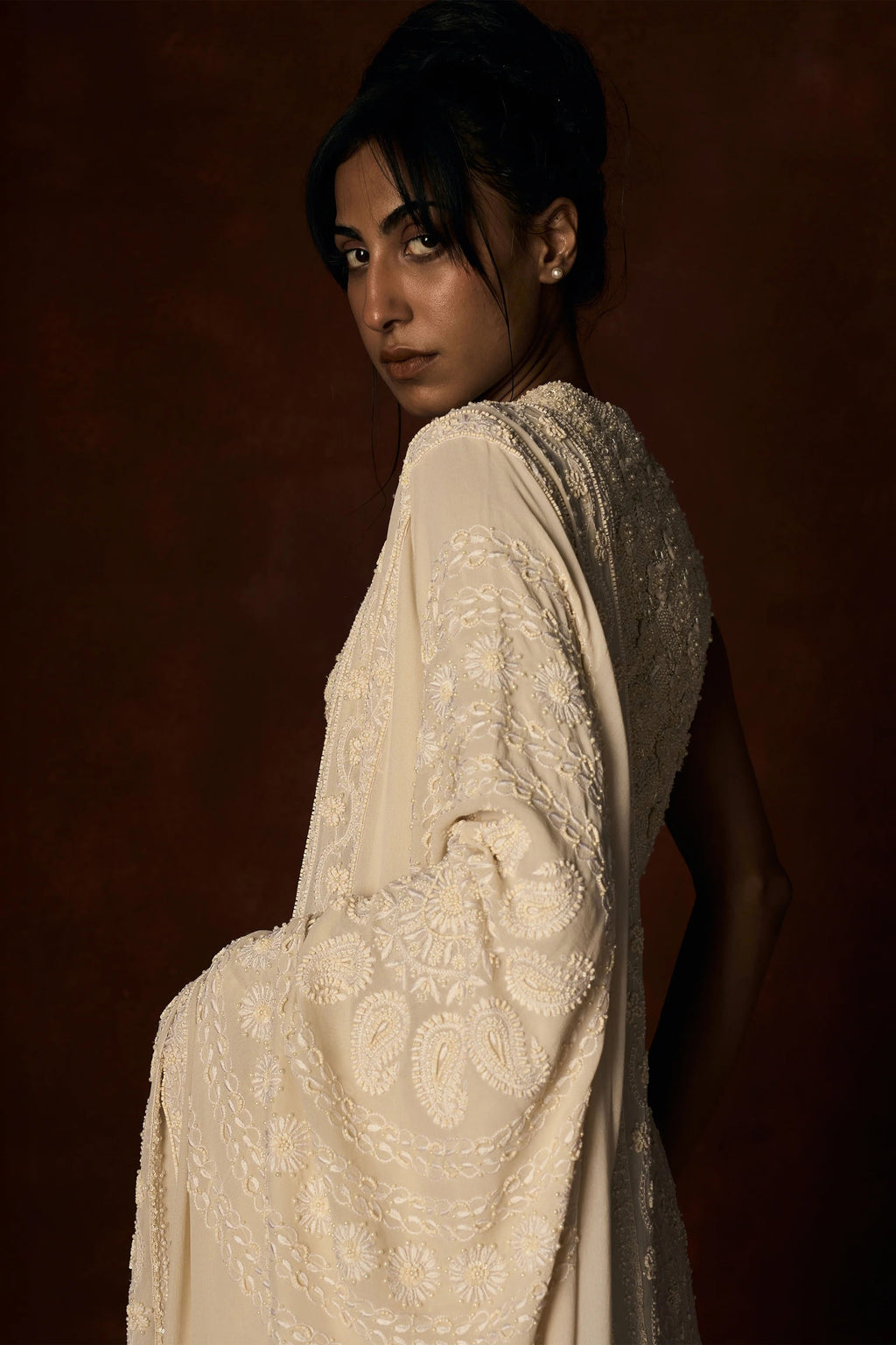 Lehenga Blouse Dupatta Off White