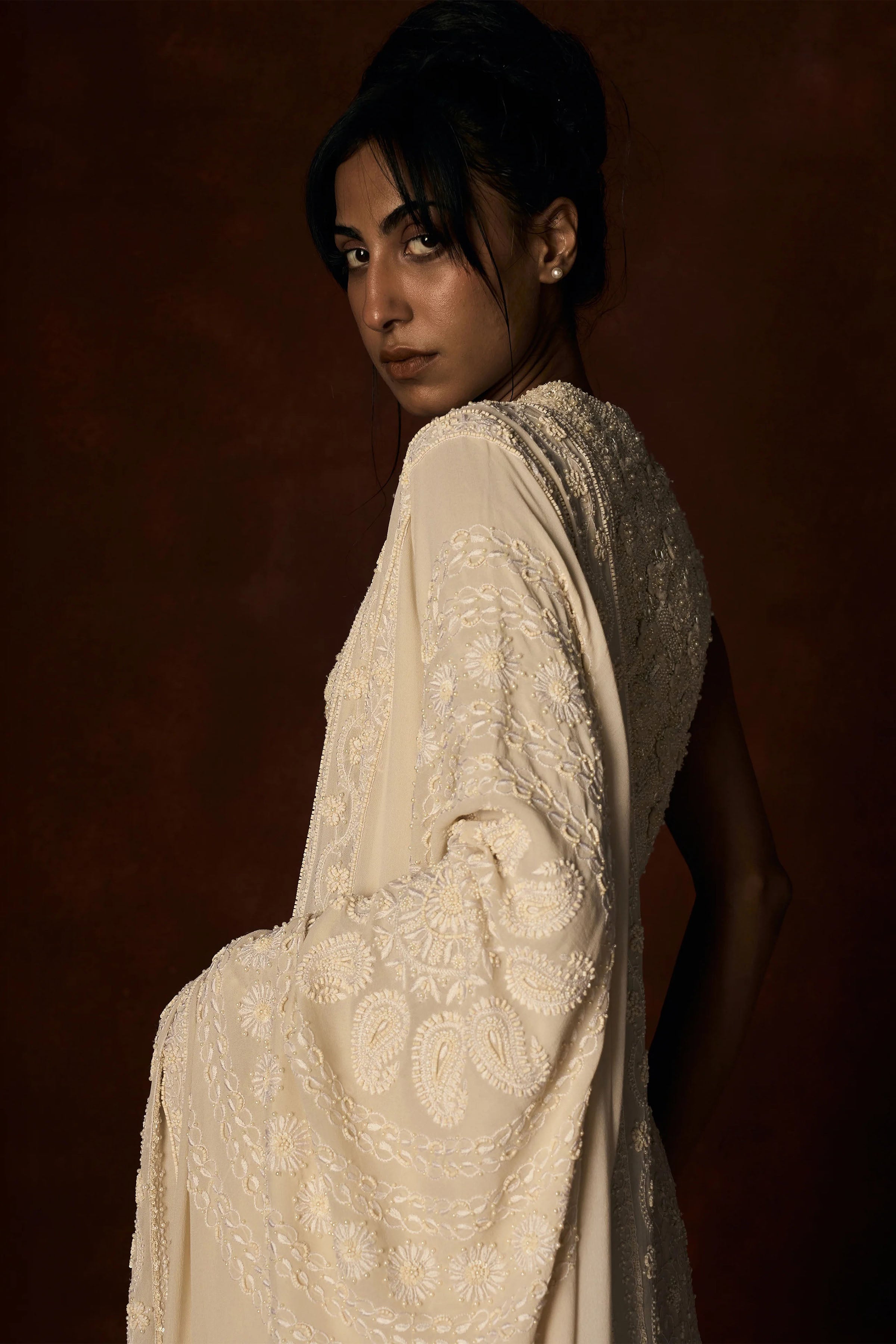 Lehenga Blouse Dupatta Off White