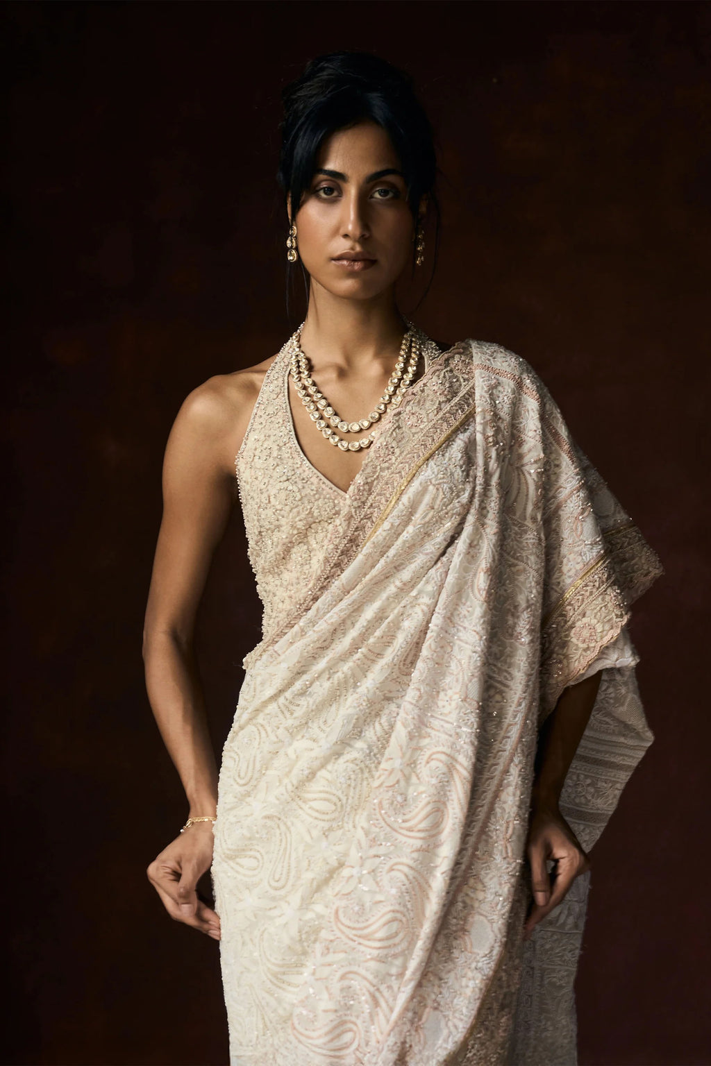 saree-p Coat Off White