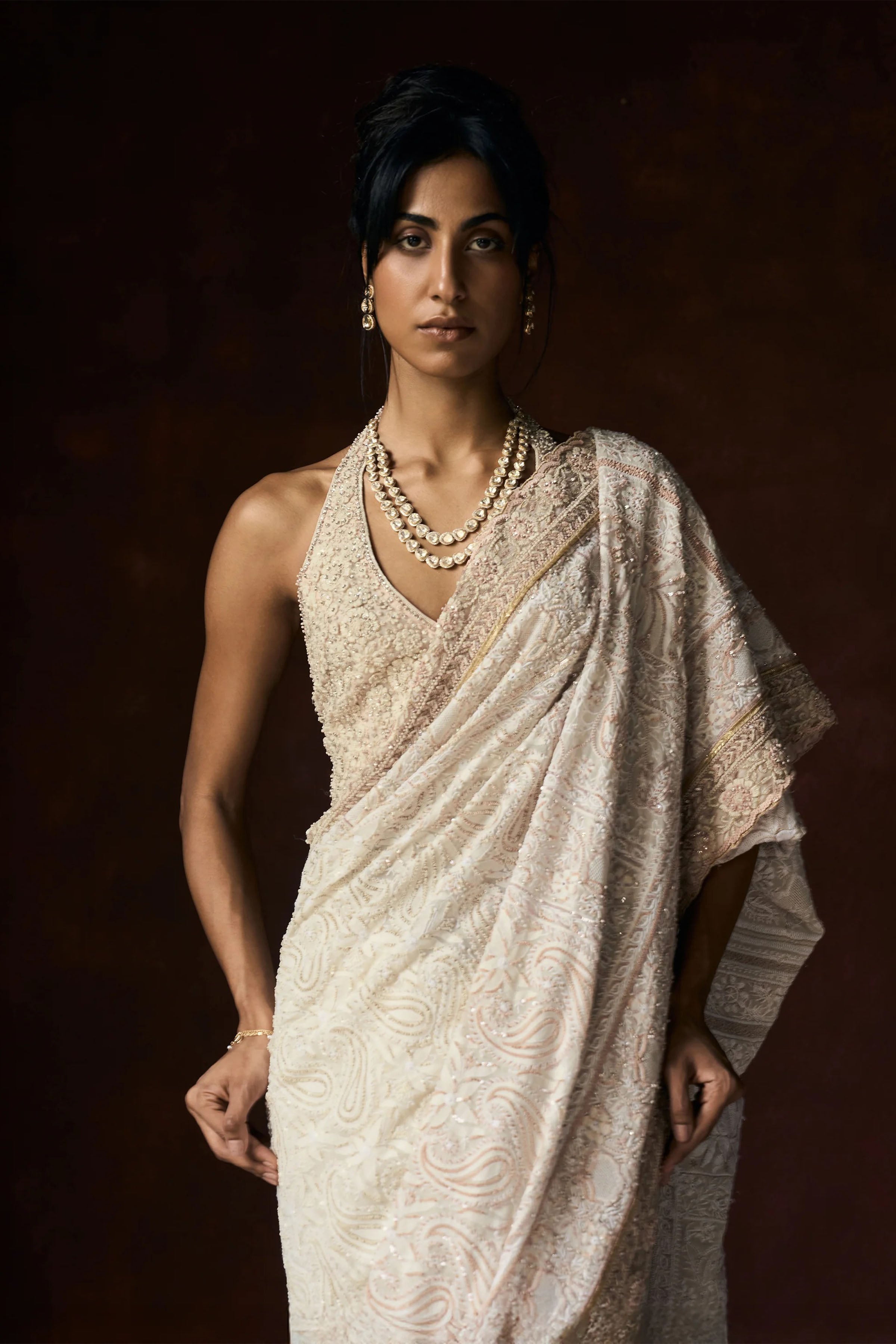 saree-p Coat Off White