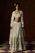 Lehenga Blouse Dupatta Green