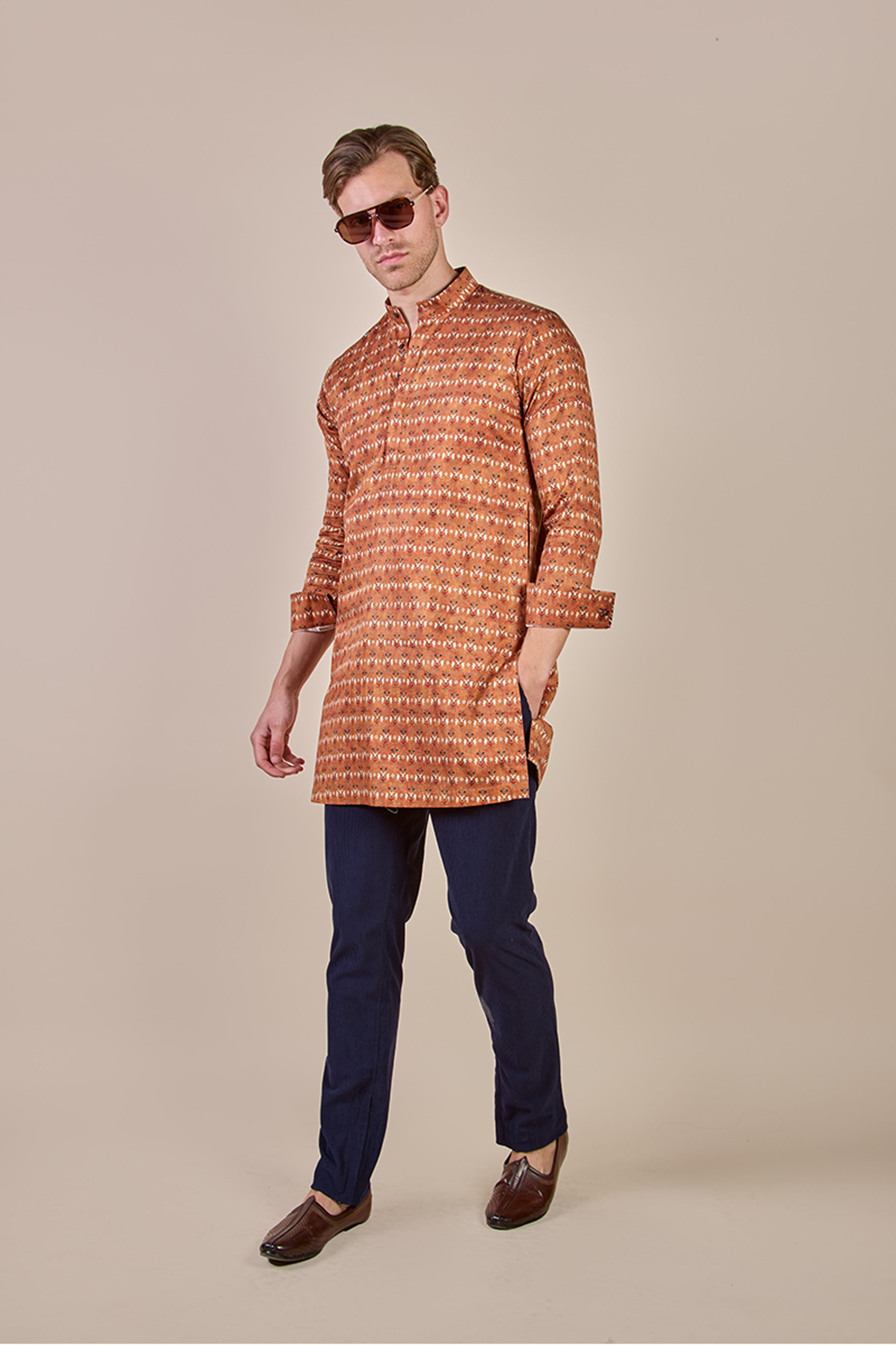 JJ VALAYA KURTA RUST