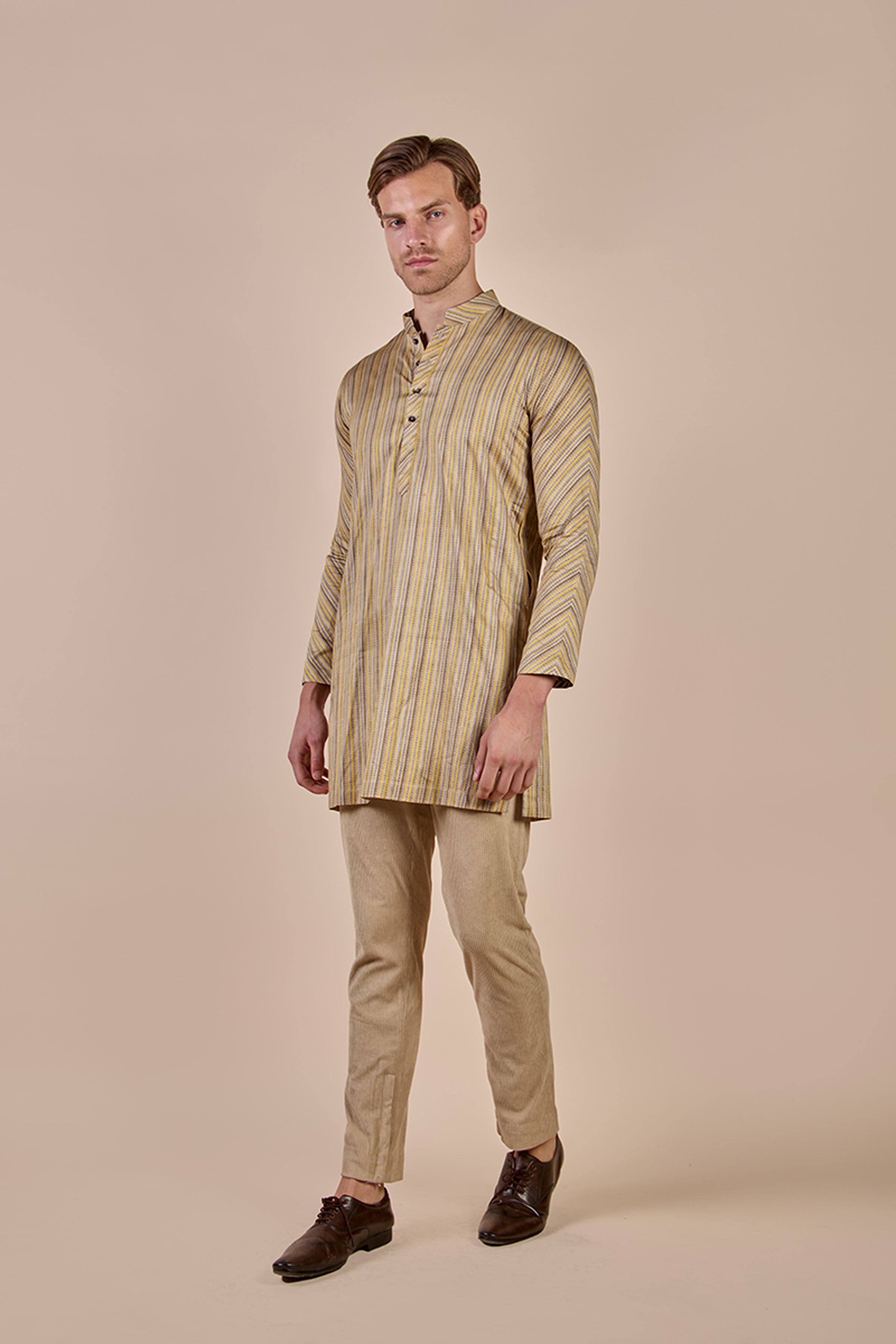 KURTA OLIVE YELLOW