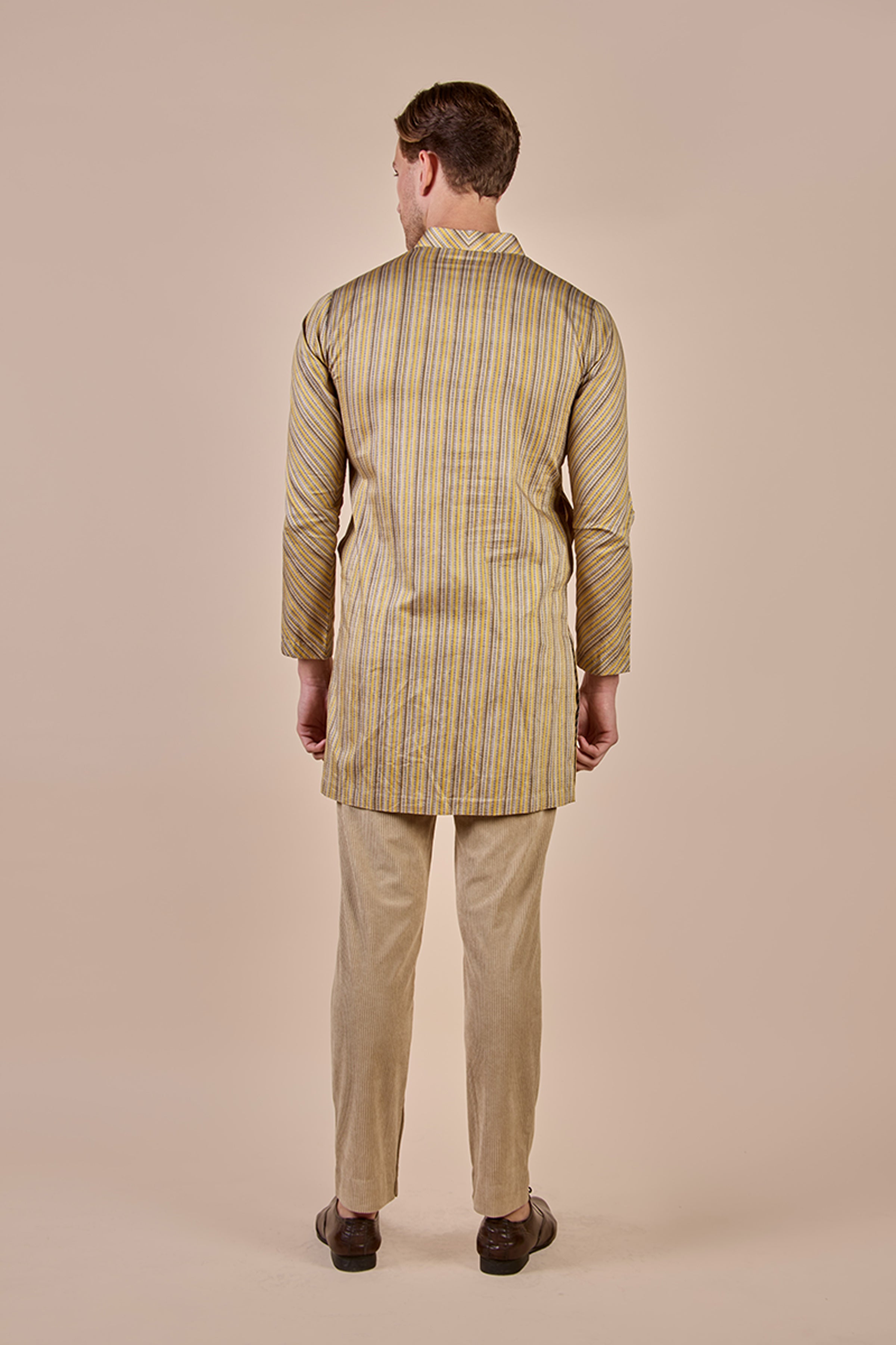 KURTA OLIVE YELLOW