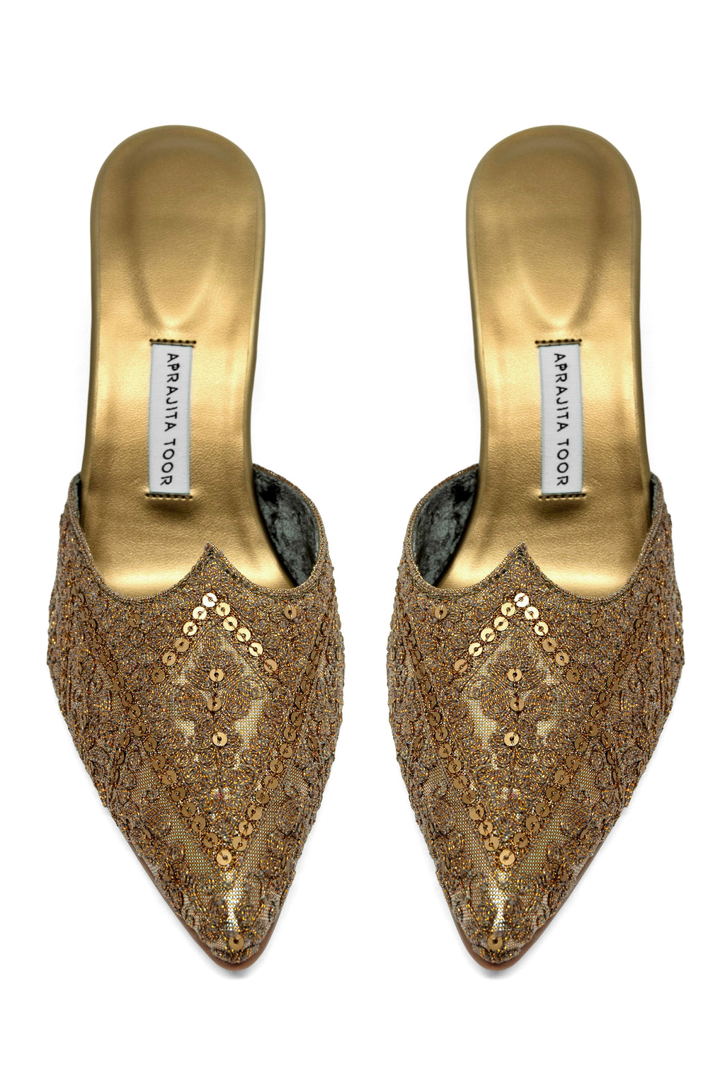 Dull Gold Pencil Heels