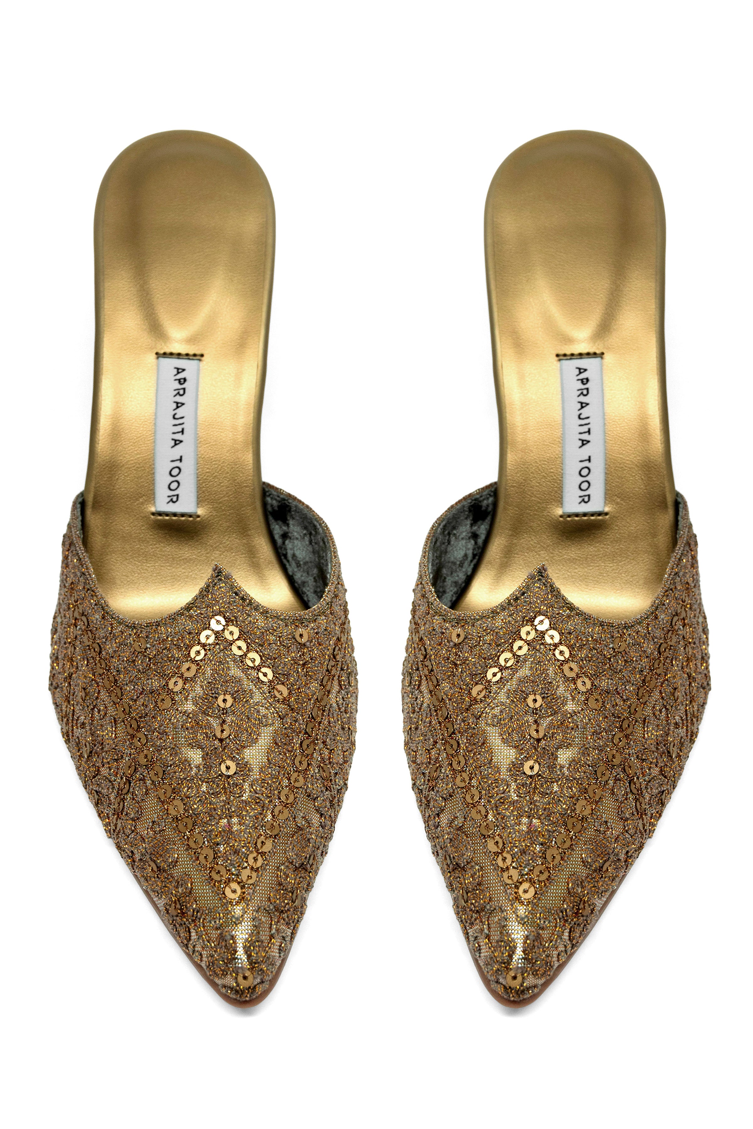 Dull Gold Pencil Heels