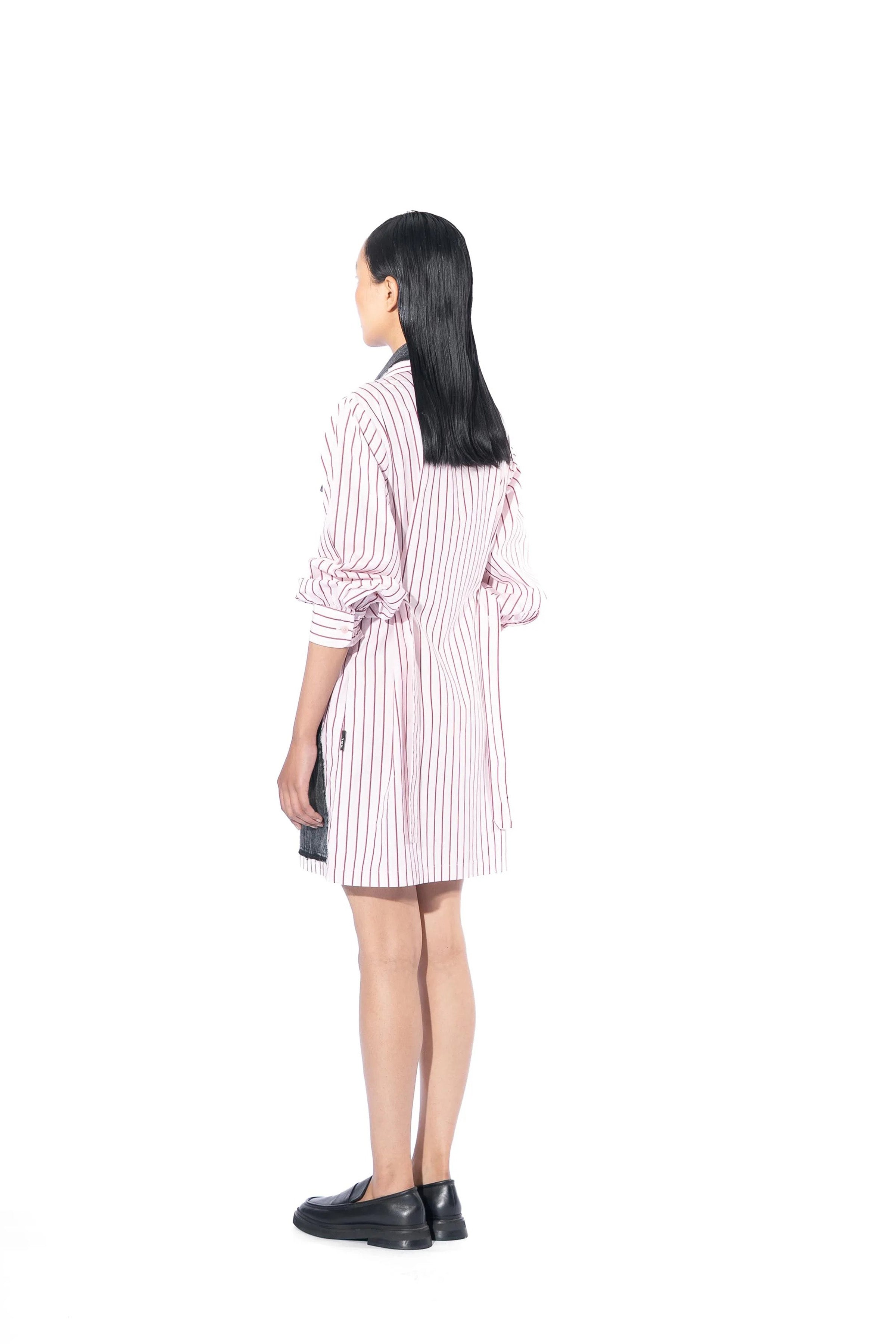 Dress Grey And Pink Striper