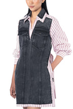 Dress Grey And Pink Striper
