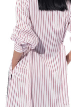 Dress Grey And Pink Striper