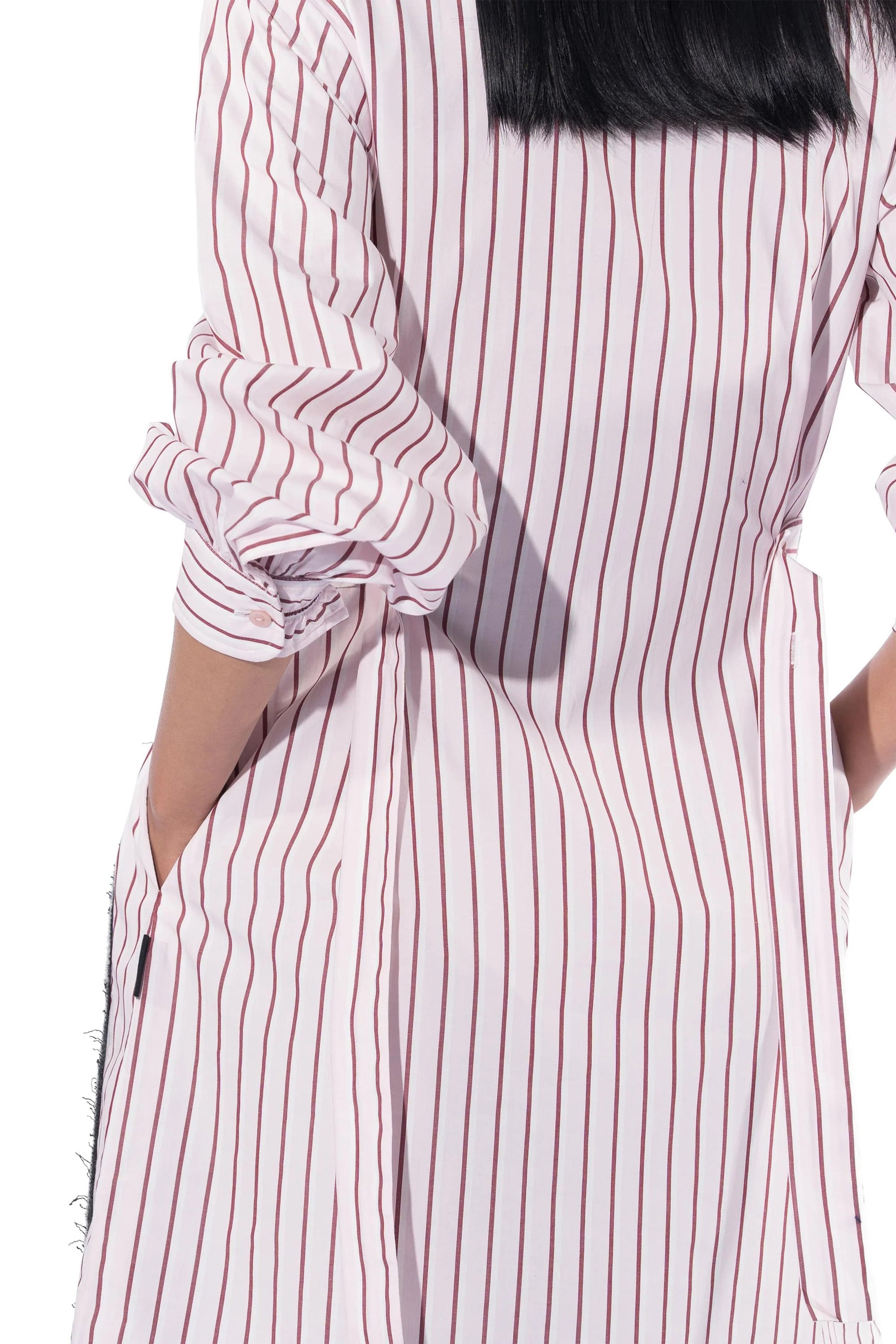Dress Grey And Pink Striper