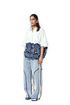 Pant White and Blue