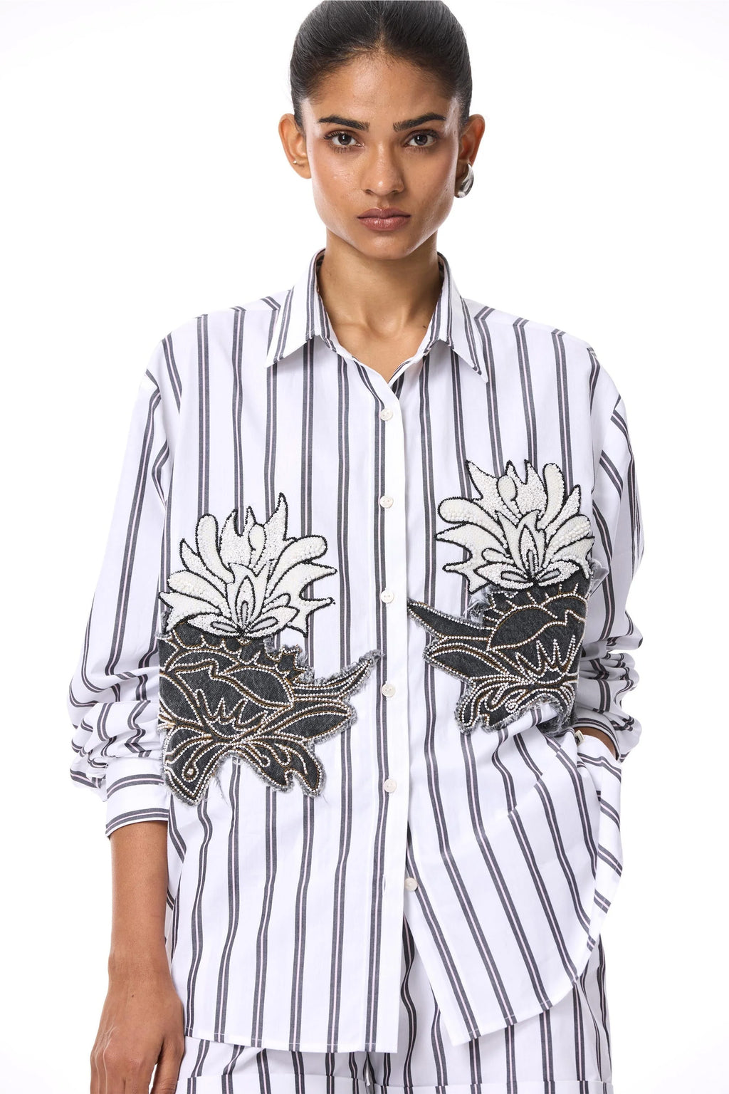 Shirt White Striper