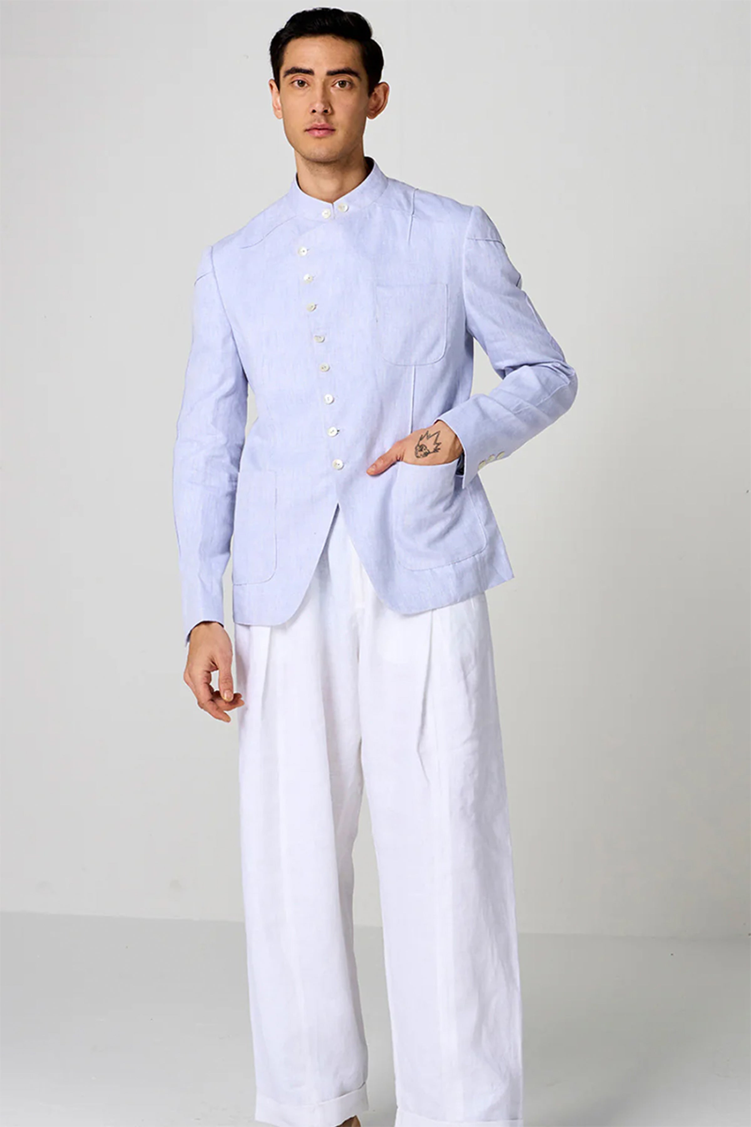 JACKET POWDER BLUE