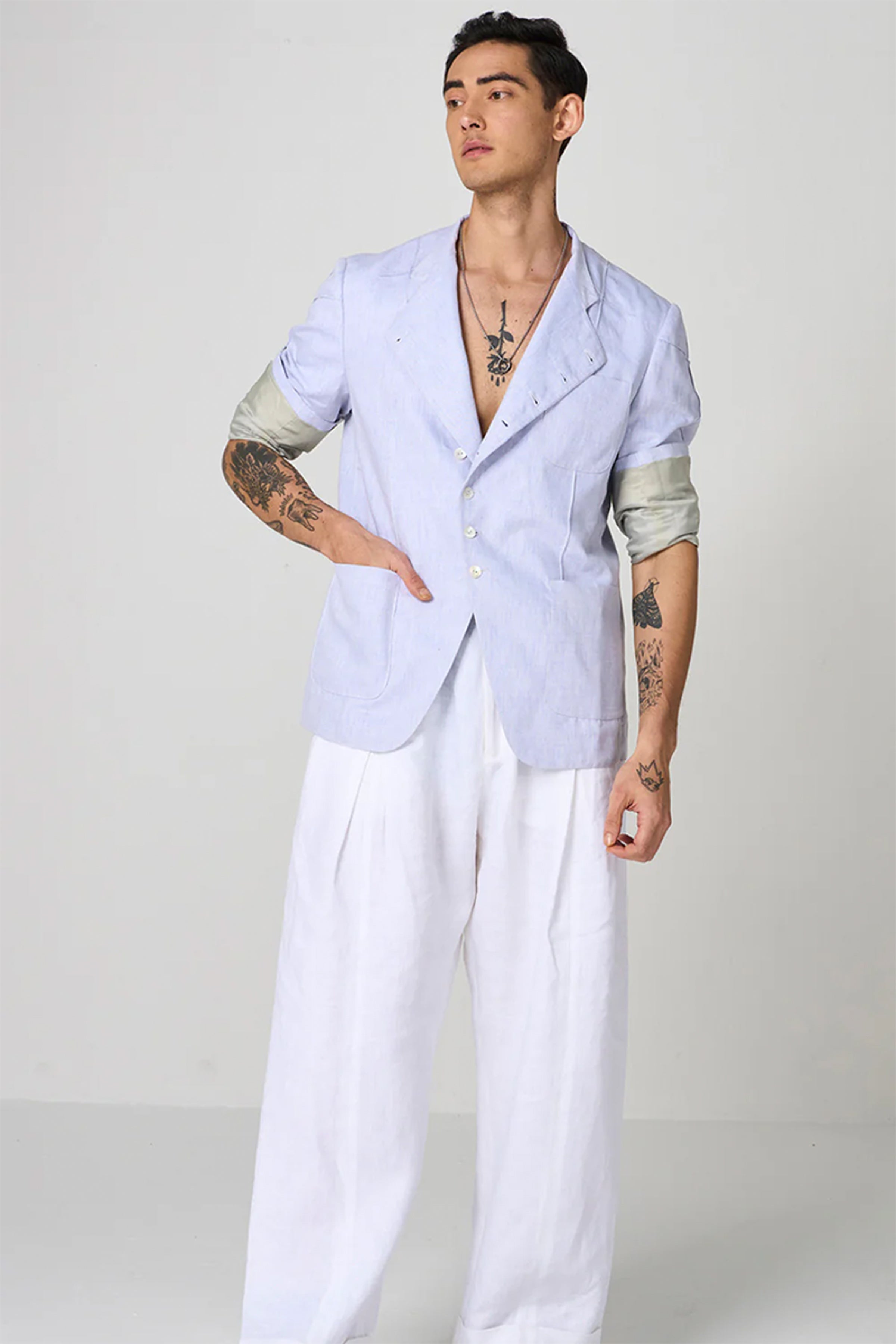 JACKET POWDER BLUE