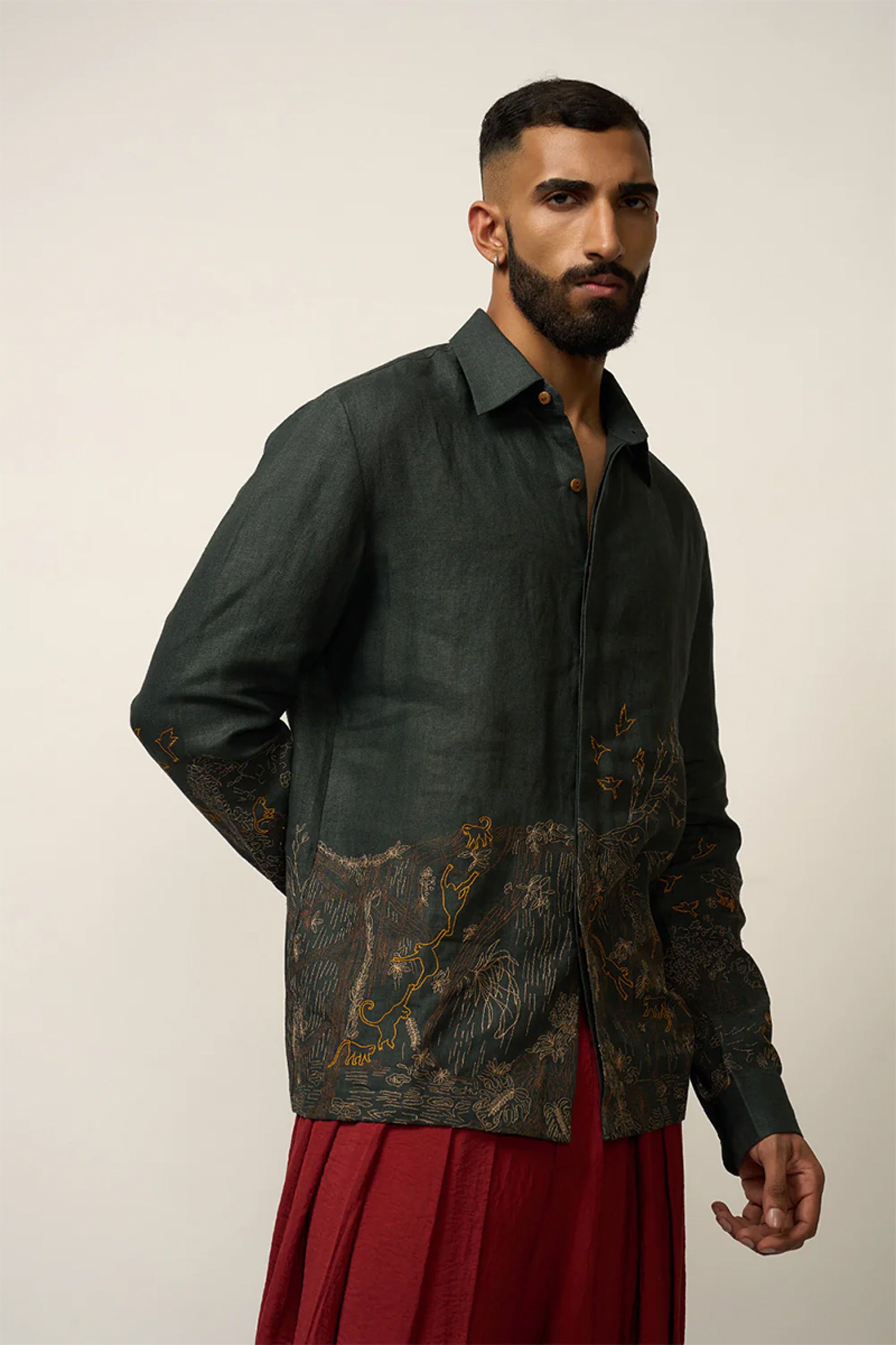 MONKEY BIZ SHIRT GREEN