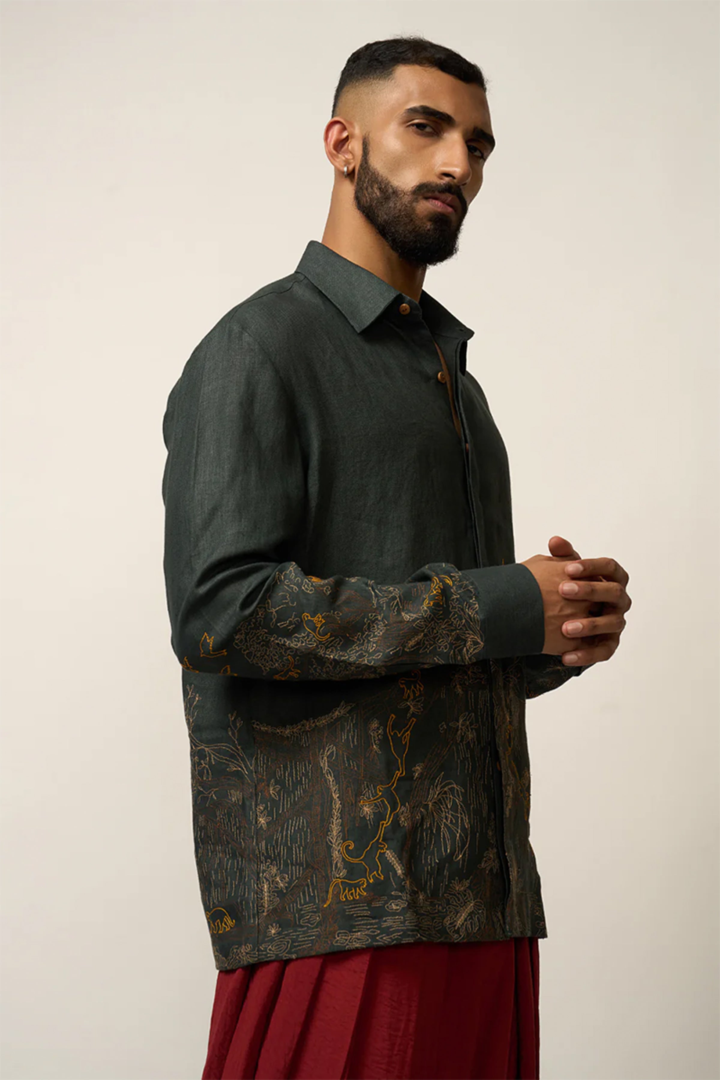 MONKEY BIZ SHIRT GREEN