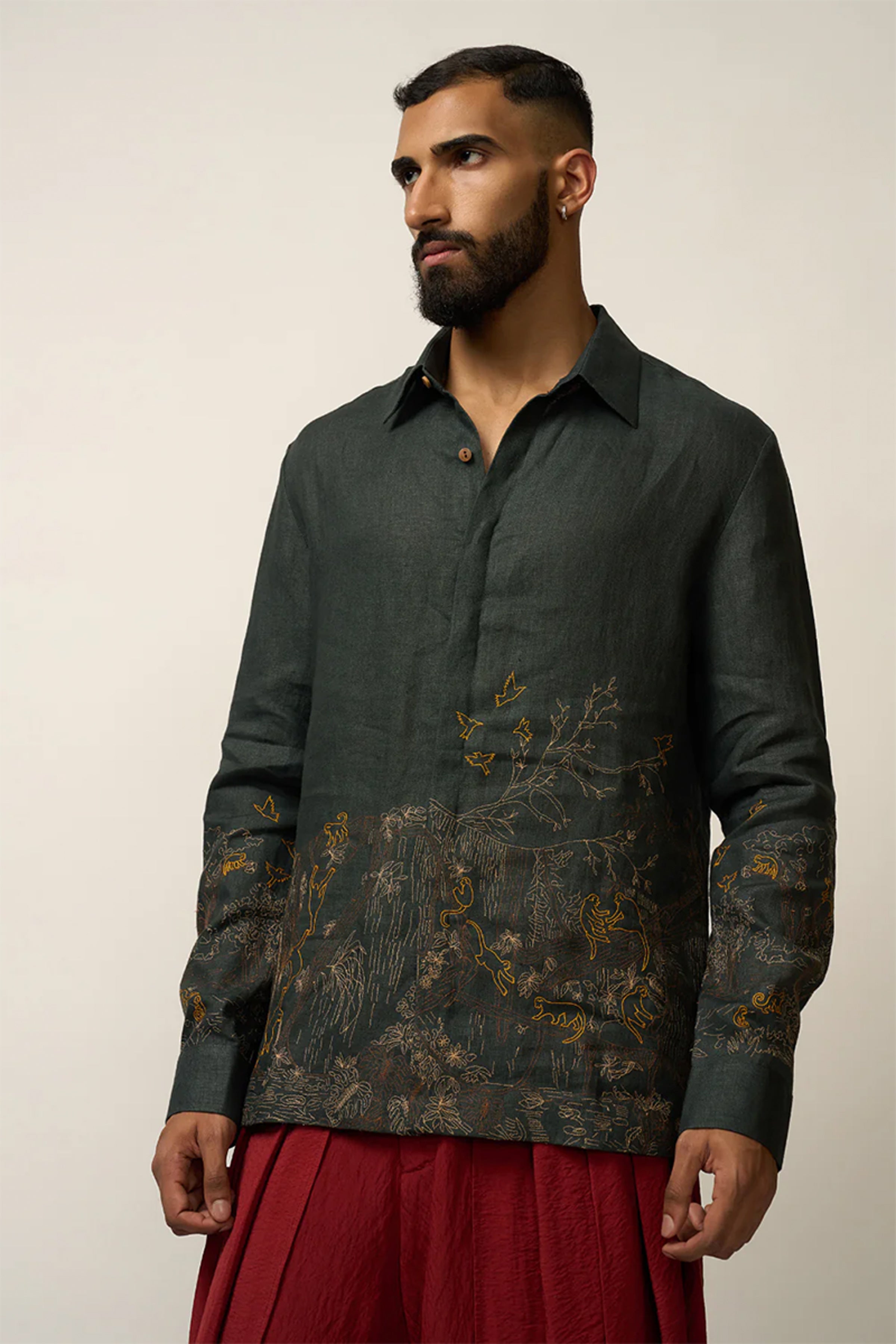 MONKEY BIZ SHIRT GREEN