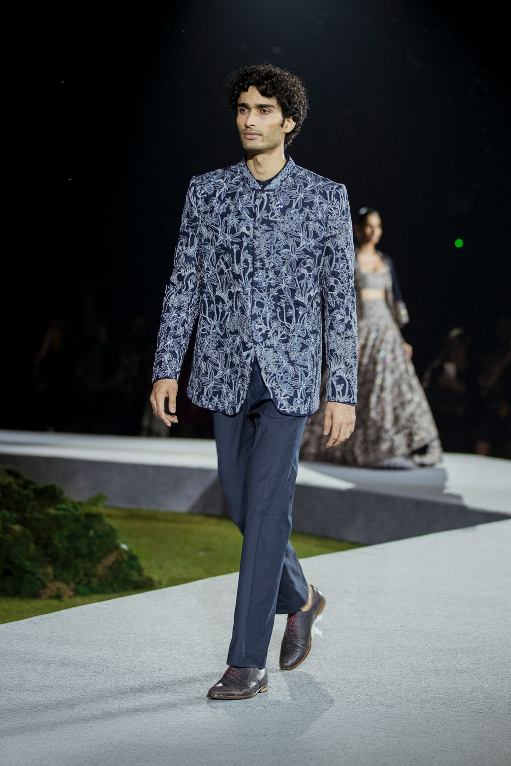 Bandhgala Kurta Pant Navy Blue