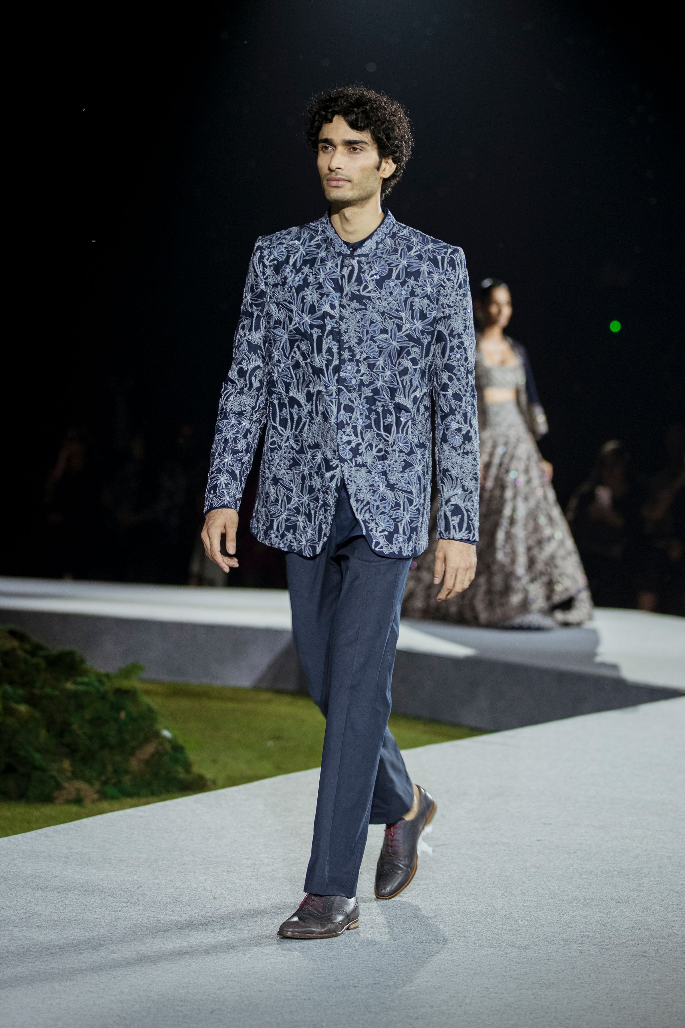 Bandhgala Kurta Pant Navy Blue