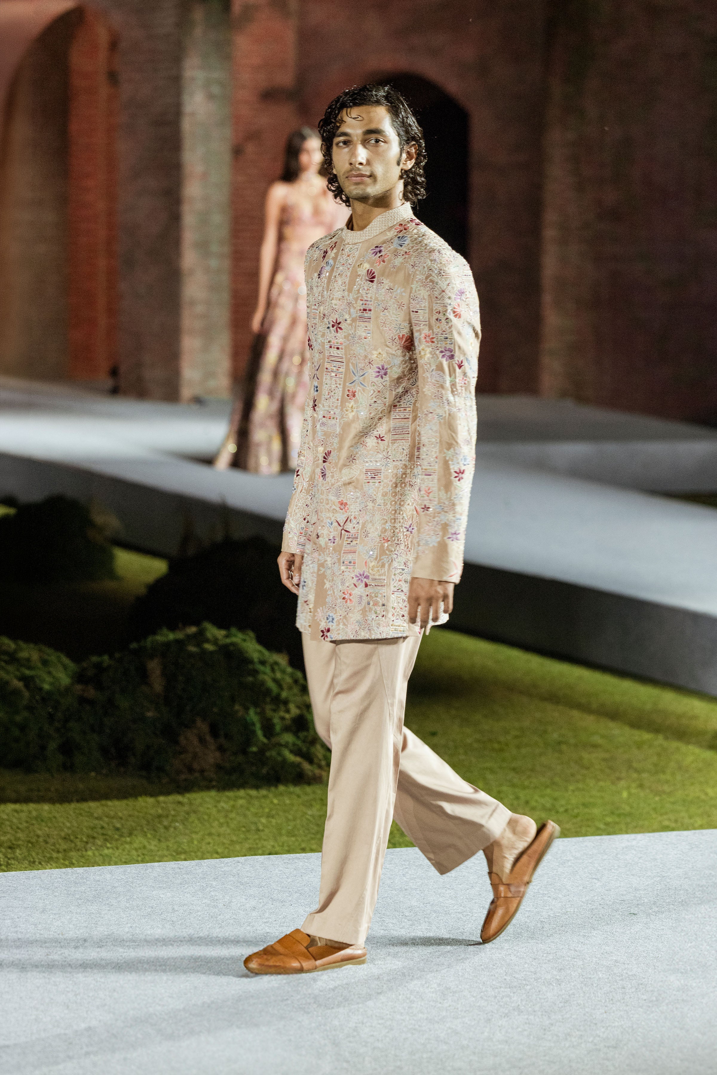 Sherwani Kurta Pant Husna Brown