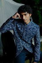 Bandhgala Kurta Pant Navy Blue
