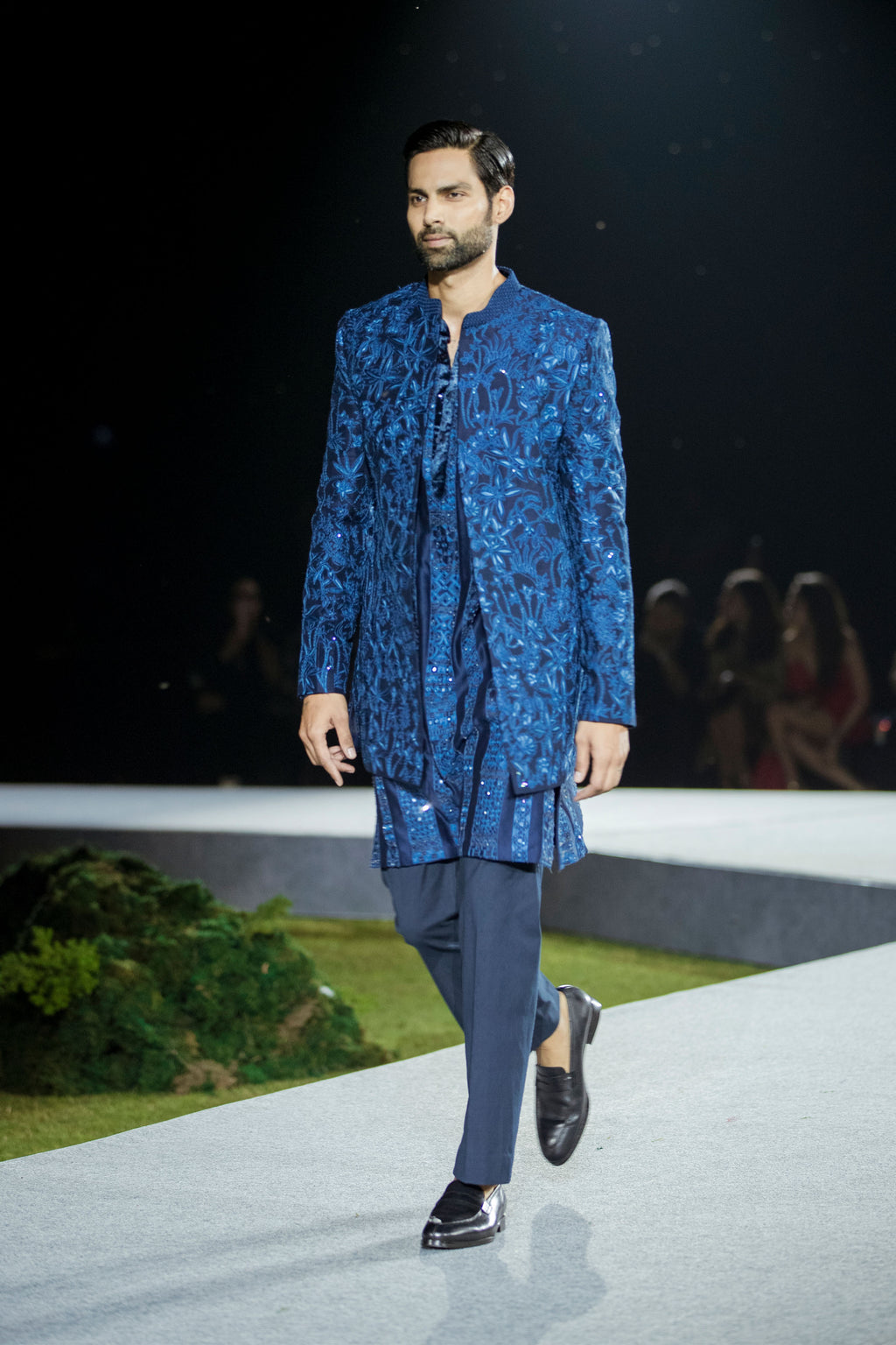 Sherwani Kurta Pant Navy Blue