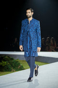 Sherwani Kurta Pant Navy Blue