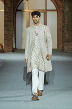 Sherwani Kurta Pant Champagne