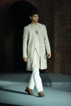 Sherwani Kurta Pant Champagne