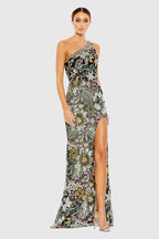 Gown Black Multi