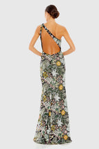 Gown Black Multi