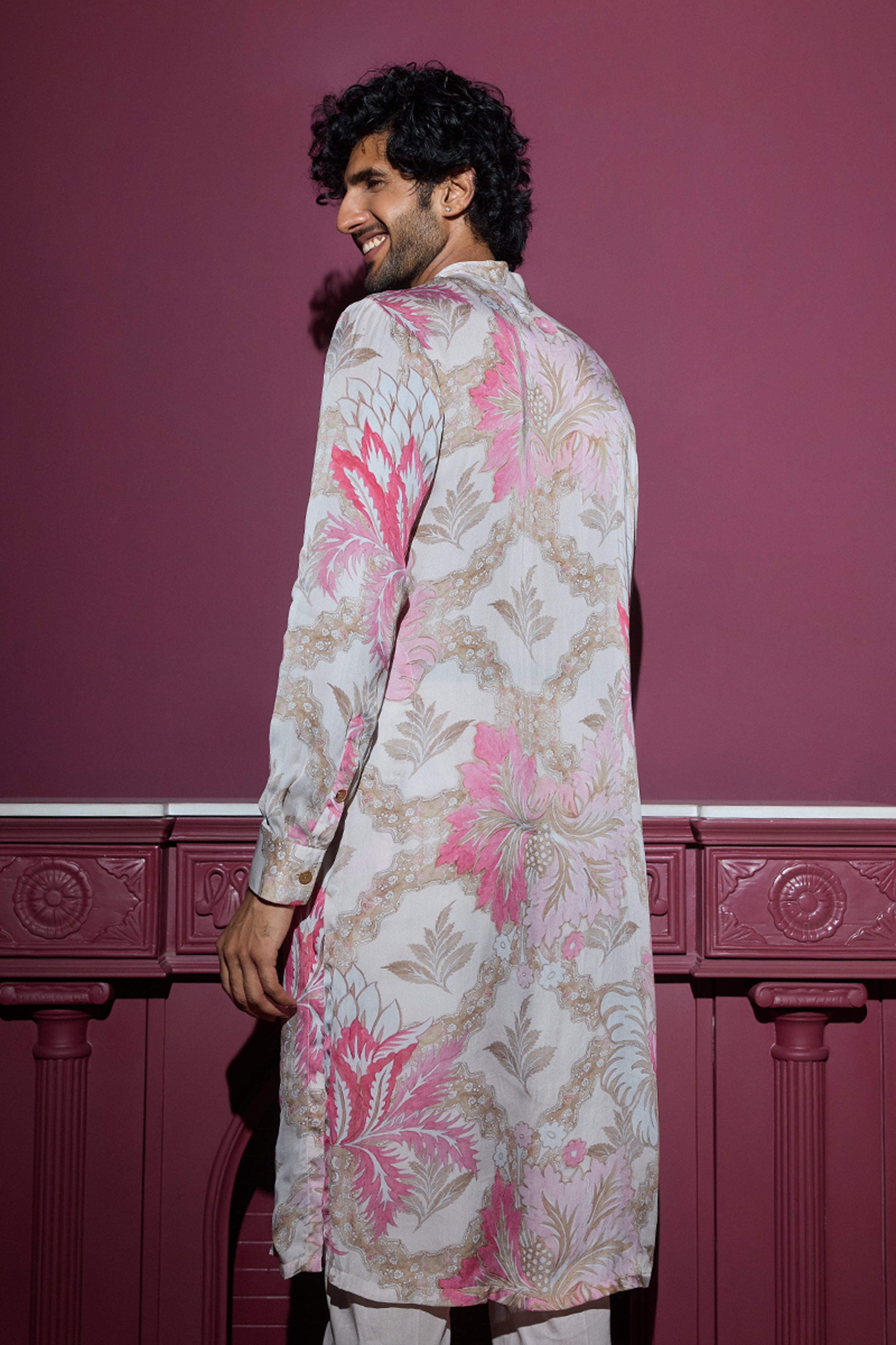 MAHIMA MAHAJAN KURTA PANT ROSE