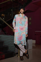 MAHIMA MAHAJAN KURTA PANT AQUA