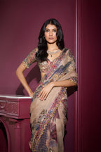 DRAPE SAREE BLOUSE NUDE