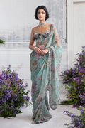 Drape Saree Blouse Jade Green