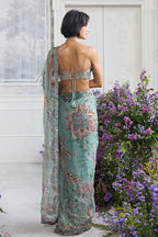 Drape Saree Blouse Jade Green