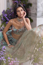Drape Saree Blouse Jade Green