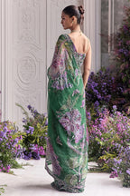 Drape Saree Blouse Forest Green