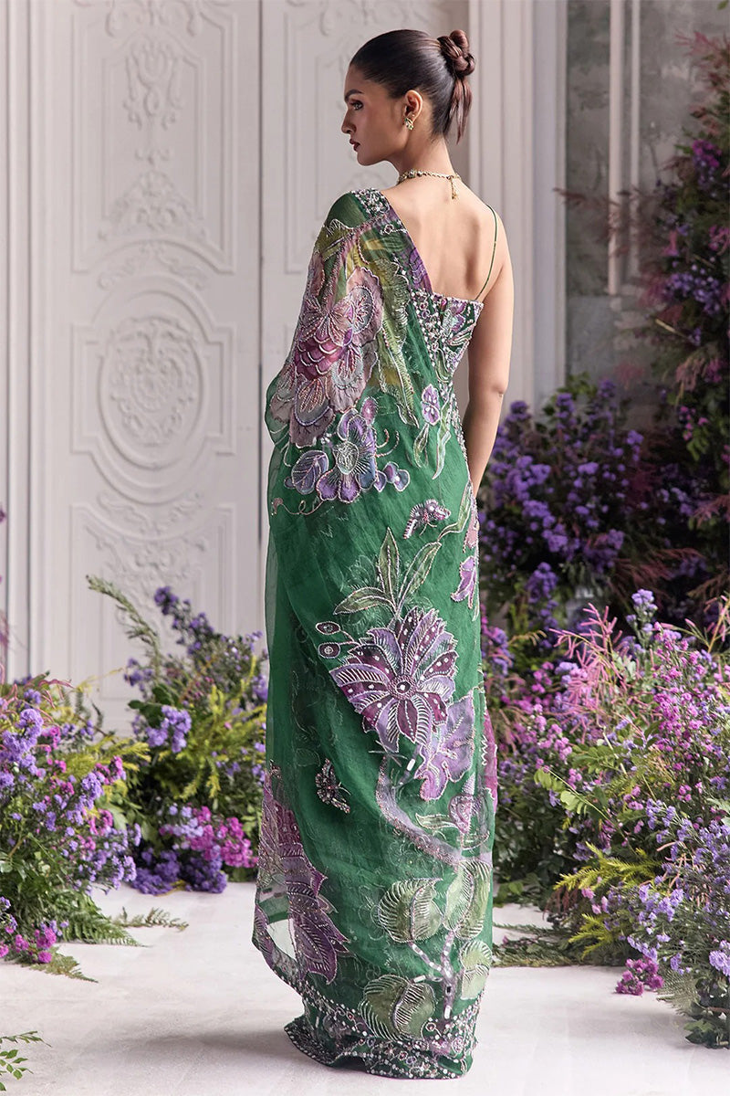 Drape Saree Blouse Forest Green