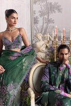 Drape Saree Blouse Forest Green