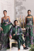 Drape Saree Blouse Forest Green