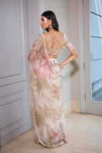 DRAPE SAREE BLOUSE IVORY