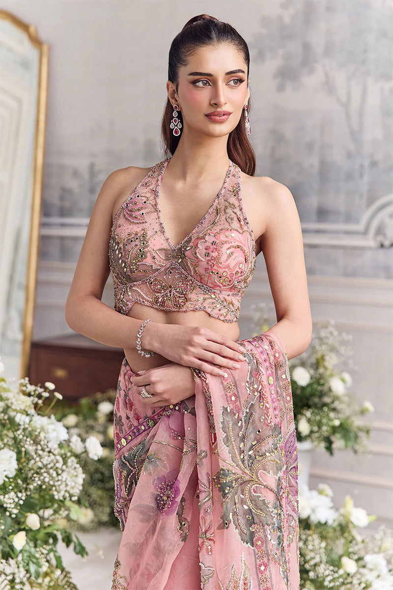 Drape Saree Blouse Blush Pink