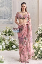 Drape Saree Blouse Blush Pink