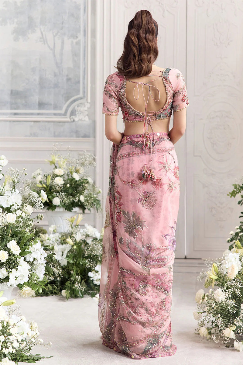 Drape Saree Blouse Blush Pink
