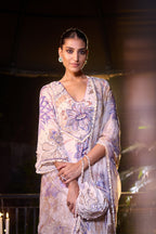 KURTA PANT DUPATTA OCEAN BLUE