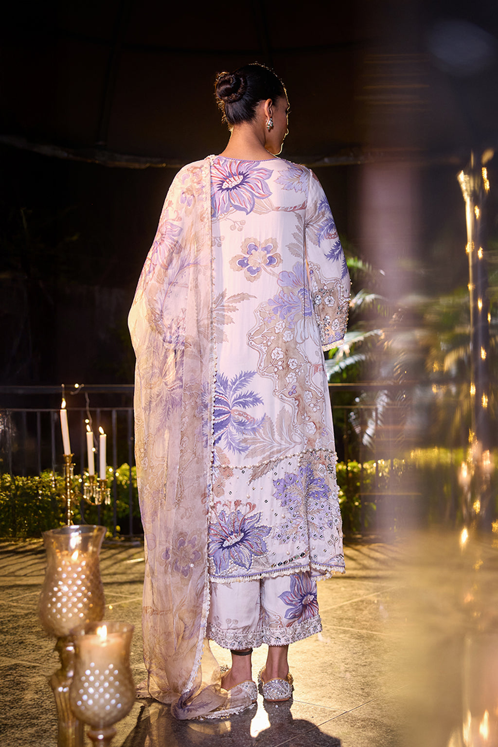 KURTA PANT DUPATTA OCEAN BLUE